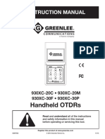 Handheld Otdrs: Instruction Manual