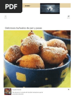 Deliciosos Buñuelos de Pan y Pasas