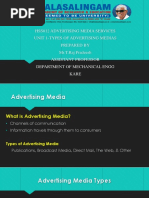 Types of Advertising Media PDF