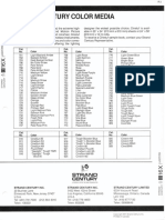 Strand Century Lighting Cinetuf-Cinemoid-Chromoid Color Media Spec Sheet 6-77