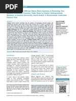 Comparison of Two Different Matrix Band Systems in Restoring Two Surface Cavities PDF