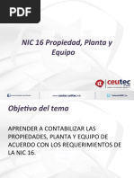 NIC 16 Propiedad, Planta y Equipo