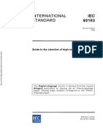 International Standard: Guide To The Selection of High-Voltage Cables