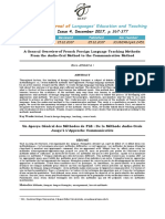 Un Apercu General Des Methodes de FLE de La Method