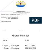 Ida Jean Orlando'S Nursing Process Theory Prepared By:1. Tigist G/Maryam (BSCN) 2. Tiruye Menshaw (BSCN) Adviser: Gebre Yitayih