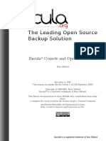 The Leading Open Source Backup Solution: Bacula Console and Operators Guide