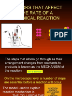 Factors That Affect The Rate of A Chemical Reaction