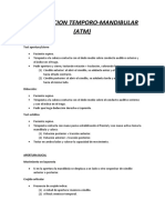 Articulacion Temporo-Mandibular (ATM) : Test Movilidad Test Apertura/cierre