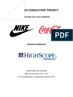 Nike and Coca Cola - Business Consultant Project PDF