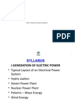 17EE313 - Generation, Transmission and Distribution