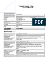 Curriculum Vitae: Naveed Ahmed