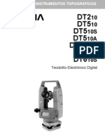 Manual de Instrucciones de Teodolitos Sokkia