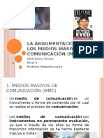 La Argumentación en Los Medios Masivos de Comunicación