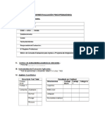 Informe Psicopedagogico TADI