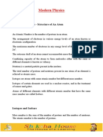 Modern Physics: Structure of Atoms - Structure of An Atom