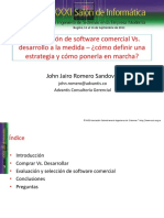 Implantacion - Software Comercial Vs Desarrollo PDF