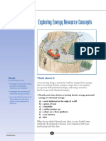 Activity 1 Exploring Energy Resource Concepts: Goals Think About It