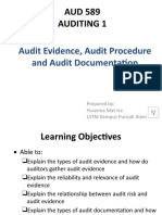 TOPIC 3f - Audit Evidence - Audit Procedure and Audit Documentation