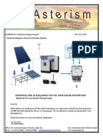 Schematic Diagram of The On Grid Solar System