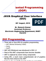 Object-Oriented Programming (OOP) : JAVA Graphical User Interface (GUI)