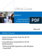 Microsoft Official Course: Automating Active Directory Domain Services Administration