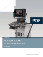 Acuson X700 Ultrasound System: Release 2.0