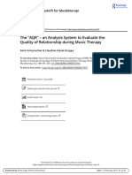 The AQR An Analysis System To Evaluate The Quality of Relationship During Music Therapy