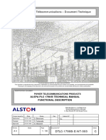 Département Télécommunications - Document Technique: Alspa PLC 1790/B Technical Manual Functional Description