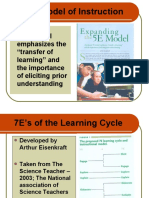 The 7es Model of Instruction