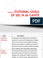 Institutional Goals of SSC-R de Cavite