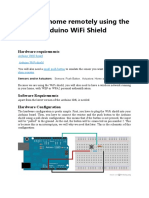 Monitor Home Remotely Using The Arduino Wifi Shield: Hardware Requirements