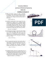 University of Bahrain Department of Mechanical Engineering MENG 263 TUTORIAL # 4 (Chapter 3)