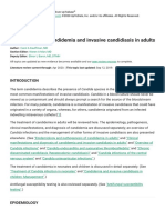 Management of Candidemia and Invasive Candidiasis in Adults - UpToDate