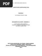 Proyecto Constitución e Instrucción Cívica. - Primera Entrega