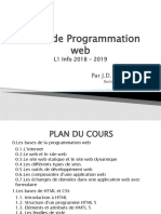 Cours de Programmation Web