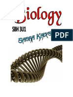 Grade 11 Biology - SBH 3U1