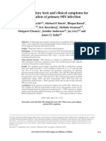 Use of Laboratory Tests and Clinical Symptoms For Identification of Primary HIV Infection