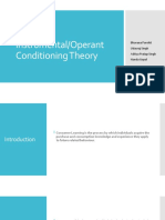 Instrumental/Operant Conditioning Theory: Bhavana Purohit Udayraj Singh Aditya Pratap Singh Nanda Gopal