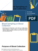 Blood Sampling or Blood Collection