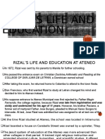 Rizal'S Life and Education