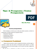 Temas Iii Tipos de Presupuesto y Tecnicas Presupuestarias-Poa