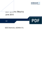 Chemistry Jun 2010 Mark Scheme Unit 4