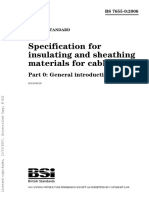 Specification For Insulating and Sheathing Materials For Cables