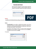 Funciones Inputbox y Msgbox Excel Vba