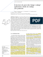 1 - Which Factors Do Provoke Binge Eating An Exploratory Study in Eating Disorder Patients PDF