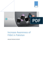 Increase Awareness of Fitbit in Pakistan: Online Presence Report