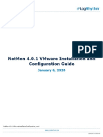 Netmon 4.0.1 Vmware Installation and Configuration Guide: January 6, 2020