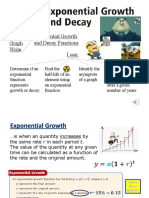 I Can Identify Graph Write Exponential Growth and Decay Functions I Can