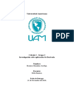 Aplicación de Derivada