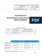 PL - SSOMAC - 001 Plan Anual de Seguridad, Salud Ocupacional y Medio Ambiente